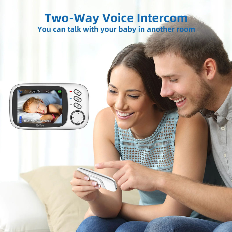 Wireless Video Baby Monitor With Night Vision TwoWay Audio Lullabies  Temperature Monitoring Secure 2