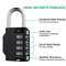 Waterproof Combination Lock 4Digit Resettable Heavy Duty Padlock For Outdoor Use 1