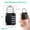 Waterproof Combination Lock 4Digit Resettable Heavy Duty Padlock For Outdoor Use 4