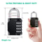 Waterproof Combination Lock 4Digit Resettable Heavy Duty Padlock For Outdoor Use 4