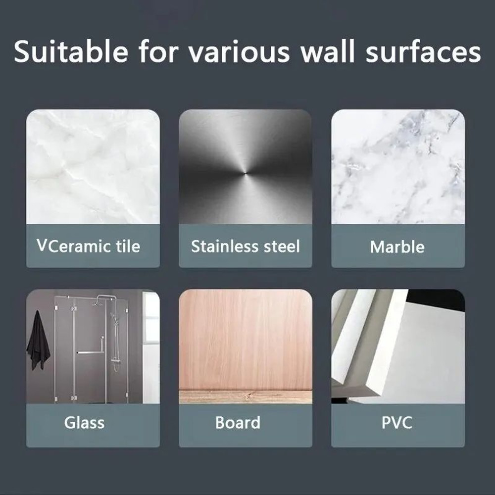 MultiPurpose Transparent DoubleSided Adhesive Wall Hooks Waterproof Clothes Towel Key Holder For Ki