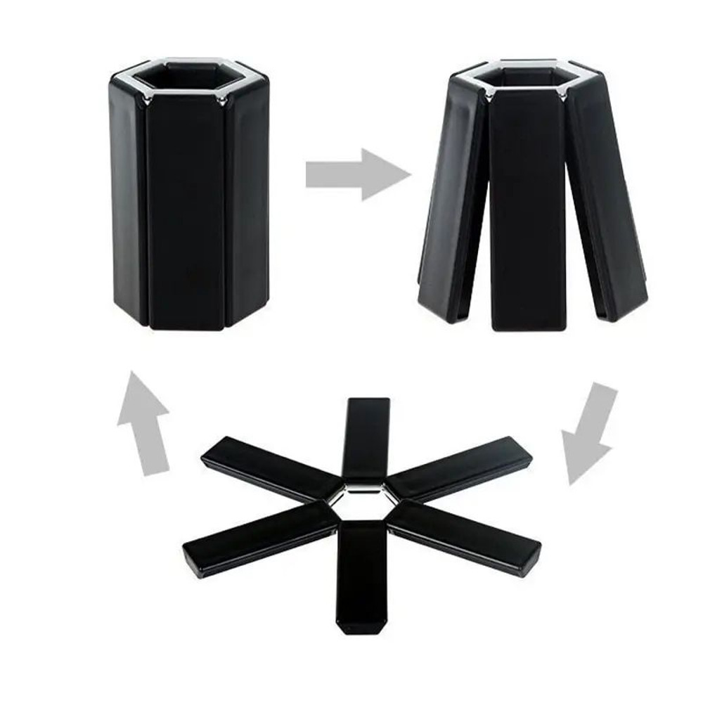 Heat Resistant Folding Pot Mat Dish Placemat Coaster For Kitchen High Temperature ABS Trivet For Pa 4