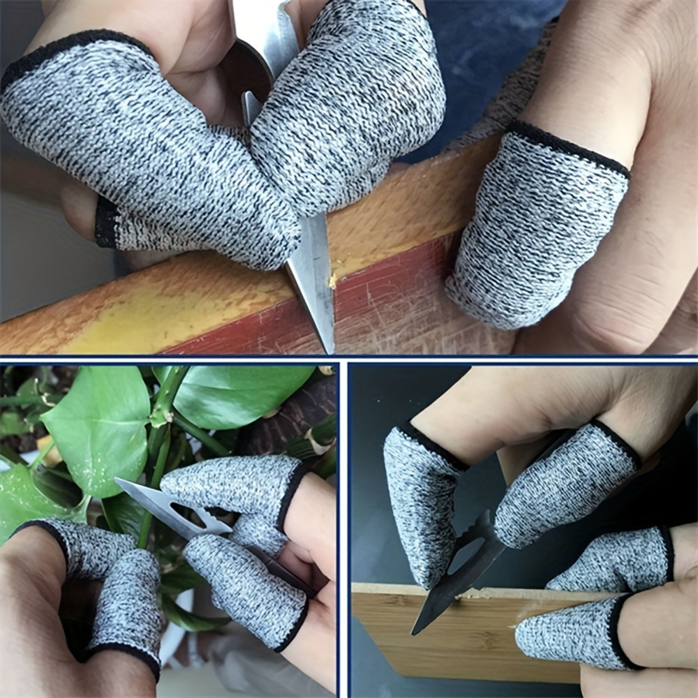 High Performance 10Pcs AntiCutting Finger Gloves Level 5 Protection For Kitchen  Outdoor Tasks 1