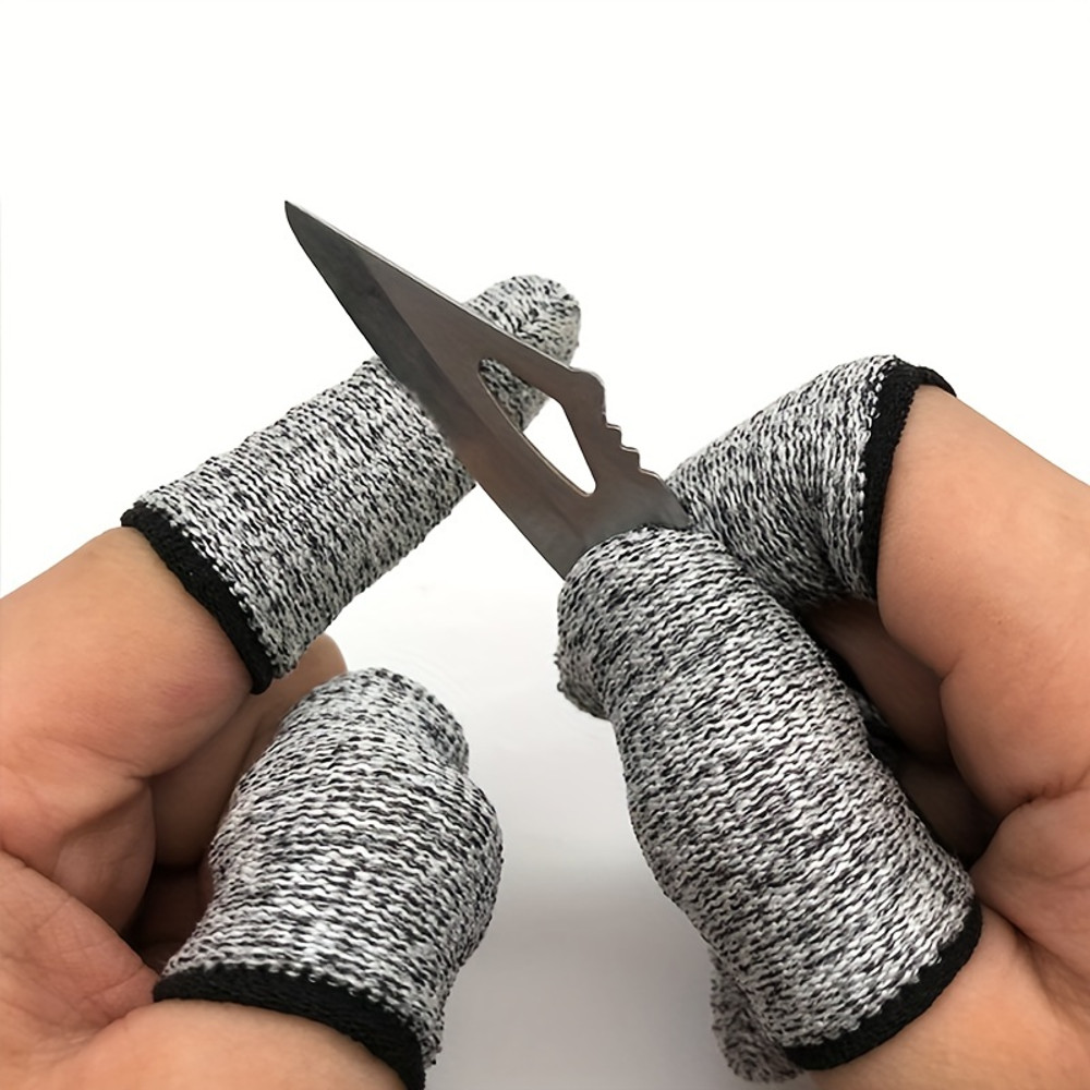 High Performance 10Pcs AntiCutting Finger Gloves Level 5 Protection For Kitchen  Outdoor Tasks 0