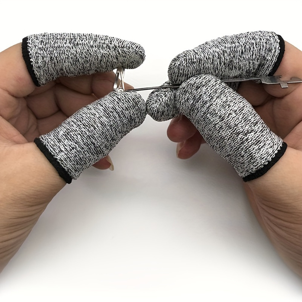 High Performance 10Pcs AntiCutting Finger Gloves Level 5 Protection For Kitchen  Outdoor Tasks 4