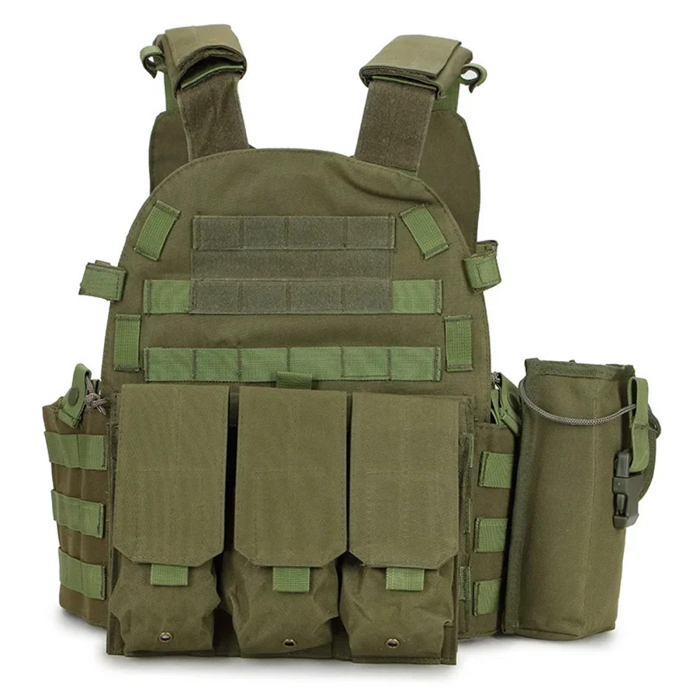 6094 Military Tactical Vest Combat Body Armor Plate Carrier With Molle Pouches 8