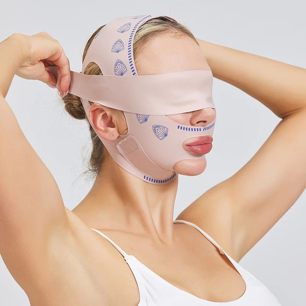 Chin Cheek Slimming Bandage V Shaper  V Line Lifting Mask For Face Slimming AntiWrinkle Strap Doubl 1