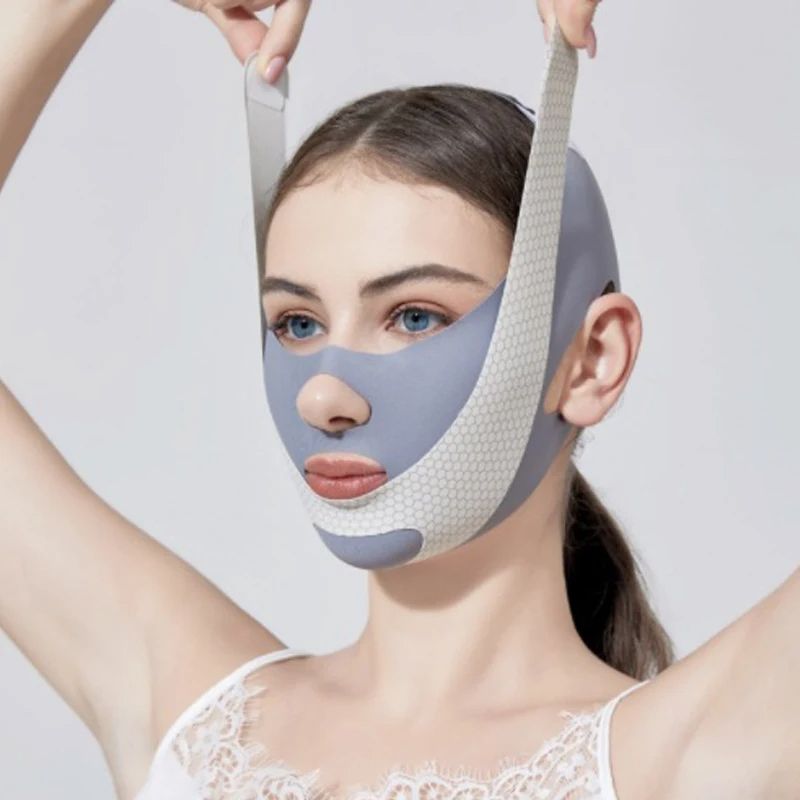 Chin Cheek Slimming Bandage V Shaper  V Line Lifting Mask For Face Slimming AntiWrinkle Strap Doubl 5