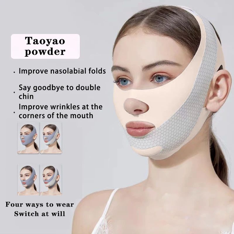 Chin Cheek Slimming Bandage V Shaper  V Line Lifting Mask For Face Slimming AntiWrinkle Strap Doubl 8