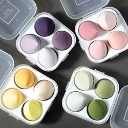 color mixing beauty egg makeup sponge set – latex-free foundation blending sponges for liquid, cream & powder