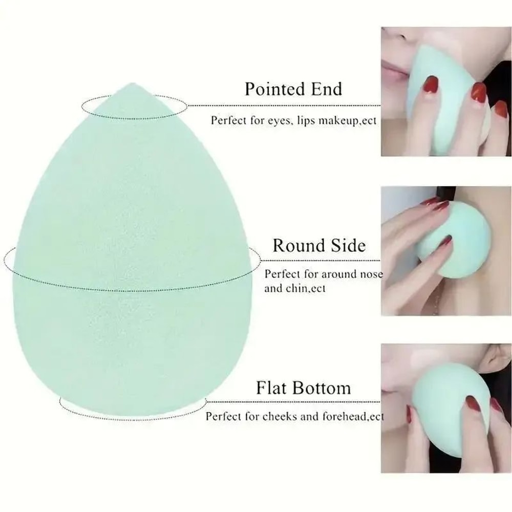 Color Mixing Beauty Egg Makeup Sponge Set LatexFree Foundation Blending Sponges For Liquid Cream 2