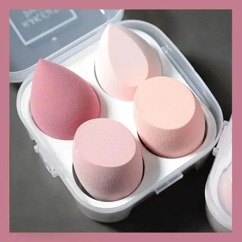 Color Mixing Beauty Egg Makeup Sponge Set LatexFree Foundation Blending Sponges For Liquid Cream 7