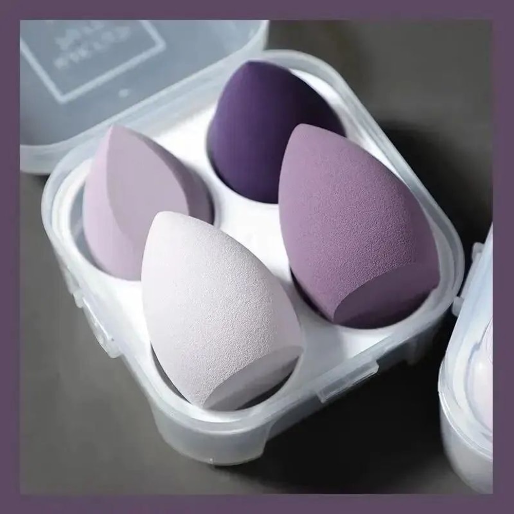 Color Mixing Beauty Egg Makeup Sponge Set LatexFree Foundation Blending Sponges For Liquid Cream 8