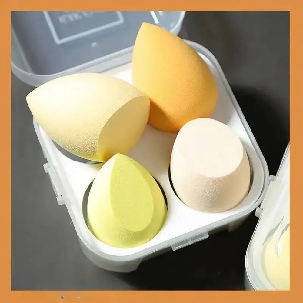 Color Mixing Beauty Egg Makeup Sponge Set LatexFree Foundation Blending Sponges For Liquid Cream 9