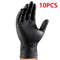 Industrial Black Nitrile Gloves Heavy Duty Disposable Gloves With Diamond Textured Grip Ideal For M 6