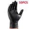 Industrial Black Nitrile Gloves Heavy Duty Disposable Gloves With Diamond Textured Grip Ideal For M 8