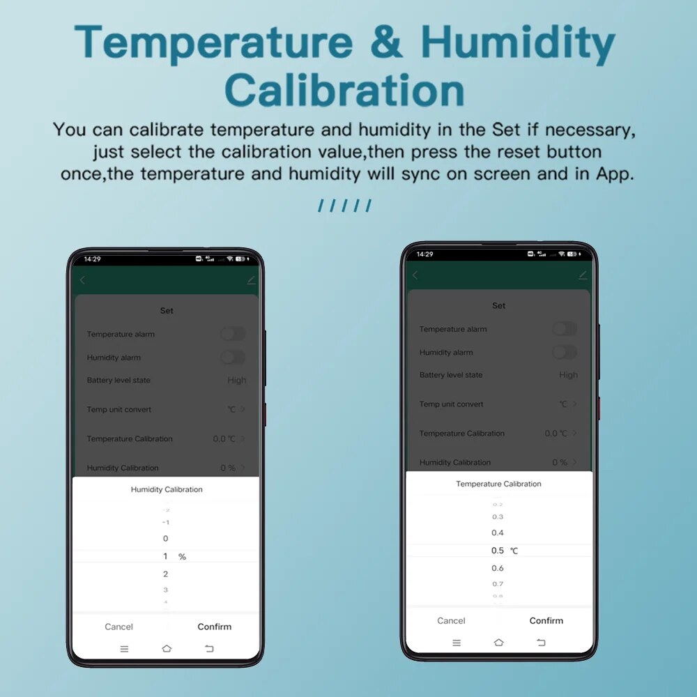 Smart WiFi Thermometer Hygrometer Backlit Temperature  Humidity Sensor For Smart Life Alexa And Goo 6