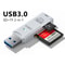 Dual Slot USB 30 Card Reader HighSpeed Micro TF SD Adapter For Laptop PC Accessories 1