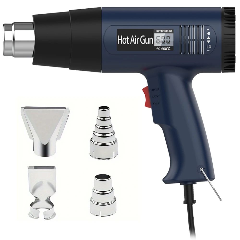 Digital Display Electric Heat Gun Air Dryer Industrial Hot Air Gun For Car Wrapping Shrink Film Ele 6