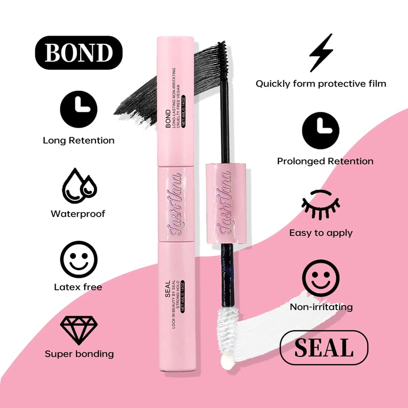 Lash Extension Kit Cluster Eyelashes With Bond And Seal Complete Home Eyelash Extension Set With Ap 5