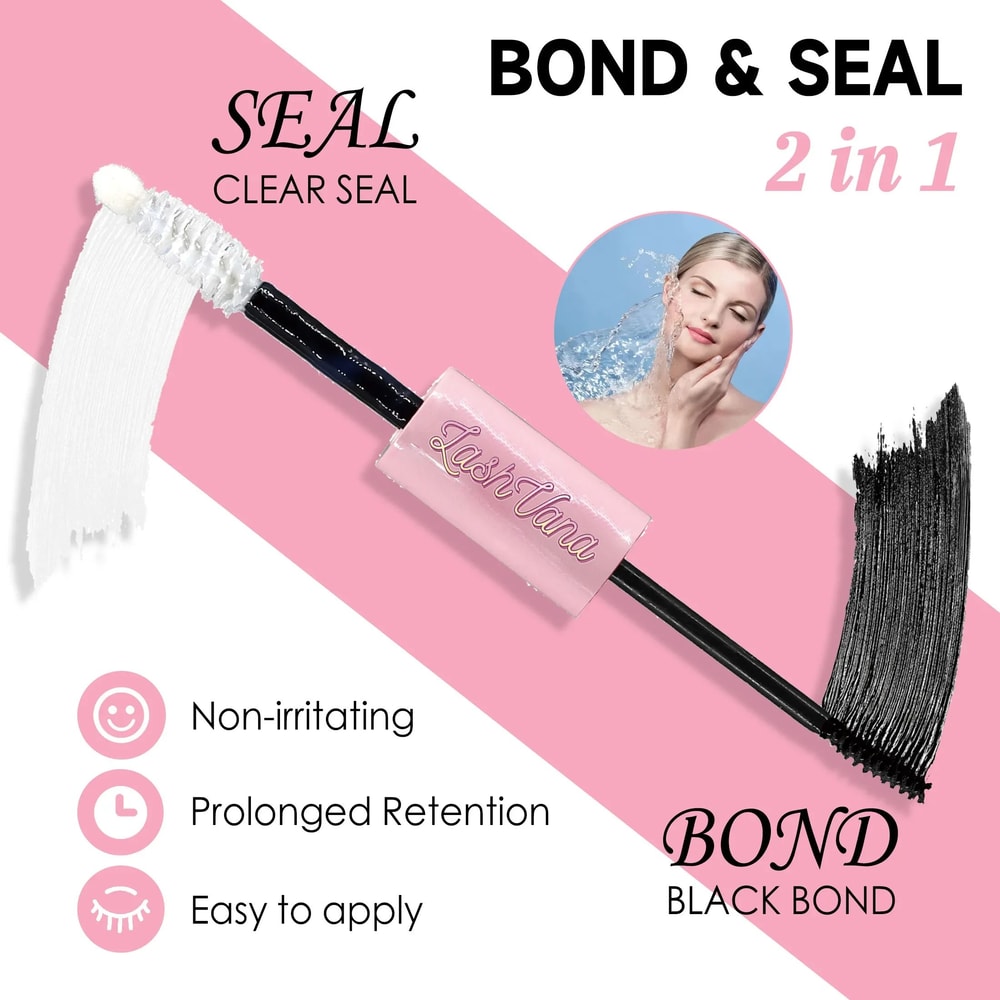 Lash Extension Kit Cluster Eyelashes With Bond And Seal Complete Home Eyelash Extension Set With Ap 3