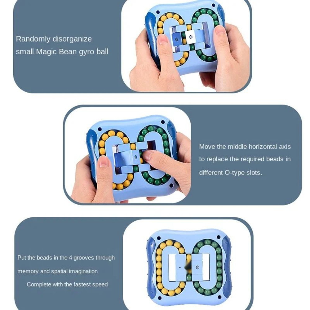Rotating Magic Bean Fingertip Toy Montessori Educational Puzzle Game For Kids  Adults IntelligenceB 4