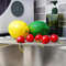 Foldable Triangle Dish Drying Rack Stainless Steel Over Sink Kitchen Organizer  Sponge Holder 2