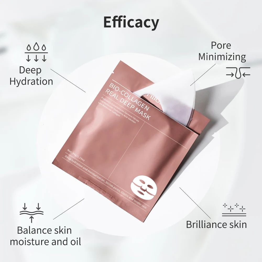 Collagen Sleeping Mask Set Hydrating Moisturizing  Whitening For Smooth Translucent Tender Skin 5
