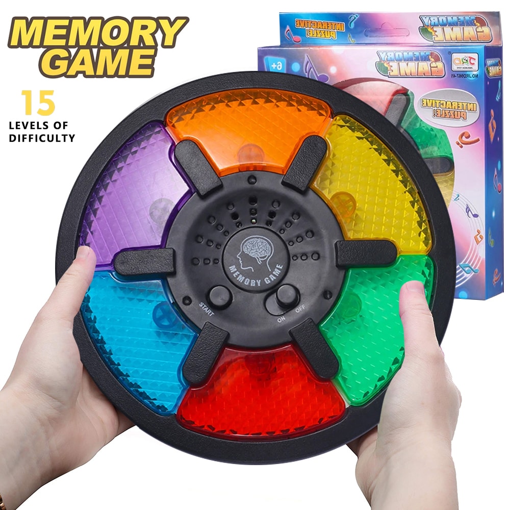 Creative Electronic Memory Game Toy Handheld Puzzle Machine With Light Sound For Kids Brain Train 1