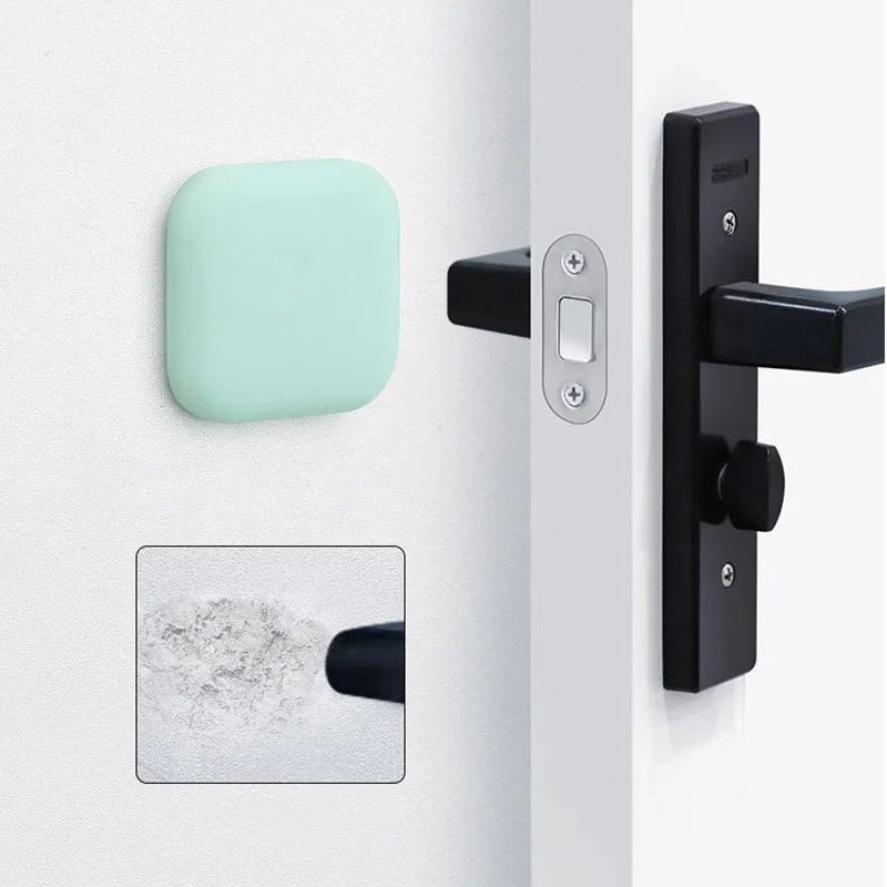 Self Adhesive Door Stopper Silicone Handle Bumpers Mute AntiShock Wall Protection Pad Ideal For Hom 1