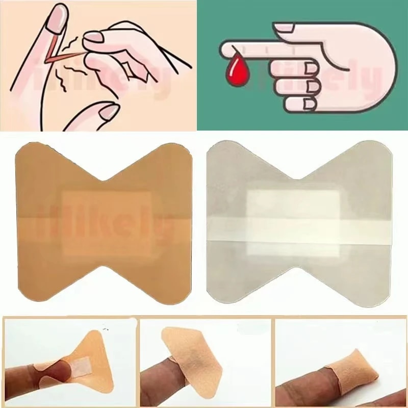 Finger Waterproof Bandage Breathable First Aid Wound Dressing  Medical Tape Plaster 1