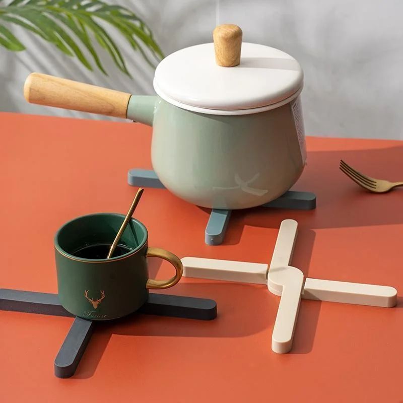 Heat Resistant Foldable Dining Table Mat NonSlip Pot  Pan Placemat Dish Plate Holder Kitchen Tool T 2