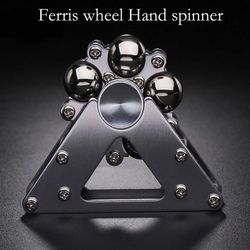 foldable double pendulum metal fidget spinner, antistress hand spinner, gyroscope adult toys & stress relief gift
