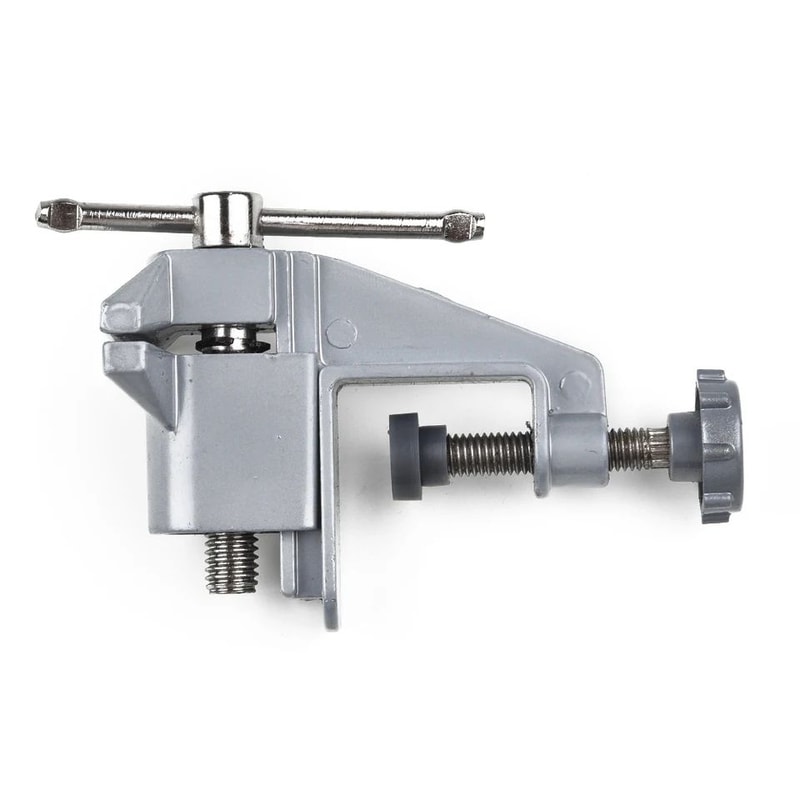 Mini Table Bench Vise Aluminum Alloy Work Clamp For DIY Jewelry Repair Crafting And Home Projects 4