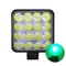 Mini 48W Green LED Floodlight 12V24V OffRoad Driving Fog Lamp For Truck SUV ATV Boat 4WD Vehicles 0