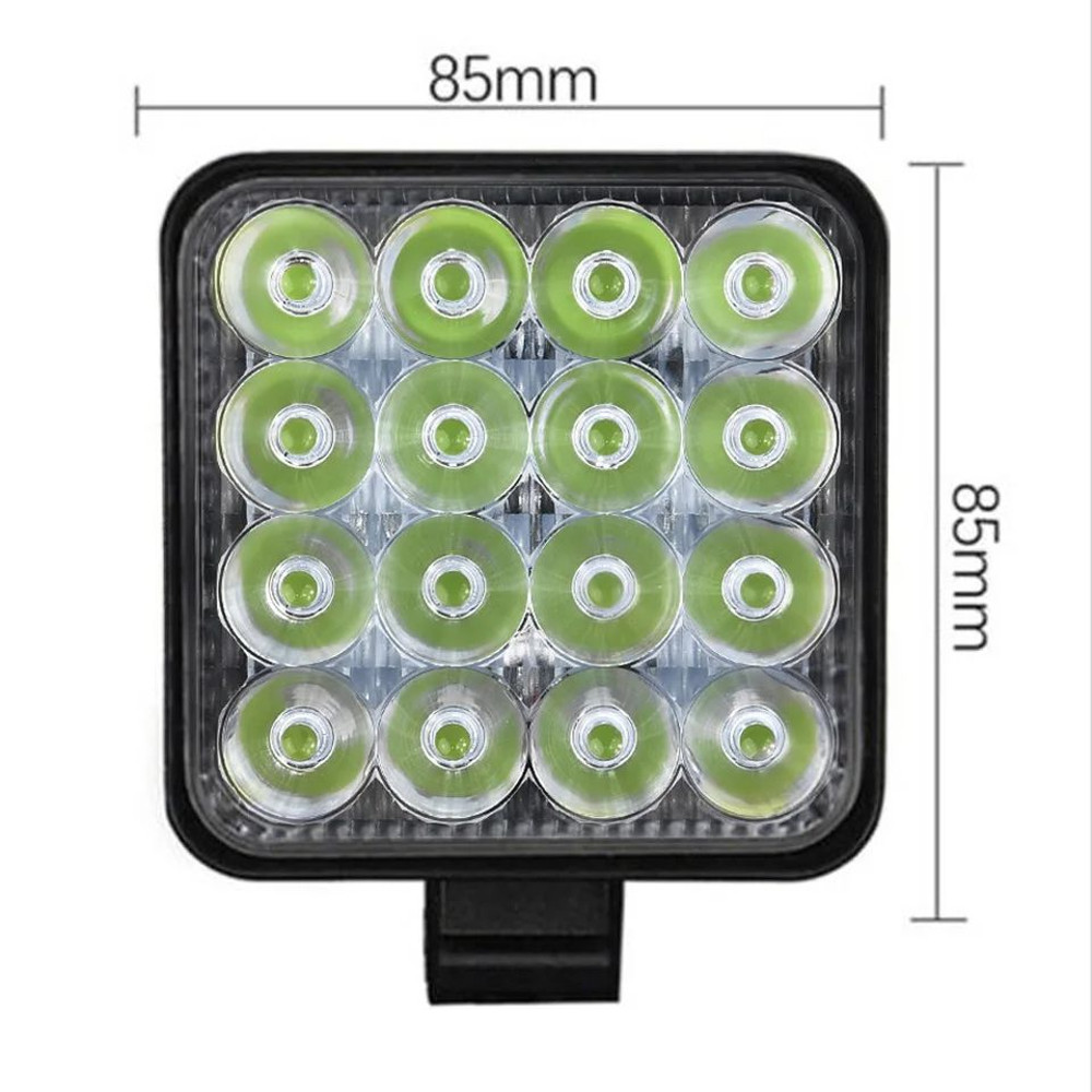 Mini 48W Green LED Floodlight  12V24V OffRoad Driving Fog Lamp For Truck SUV ATV Boat 4WD Vehicles 5