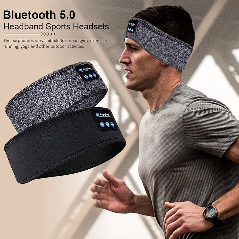 Bluetooth Earphones Sports Sleeping Headband Elastic Wireless Headphones With Music Eye Mask Noise 3