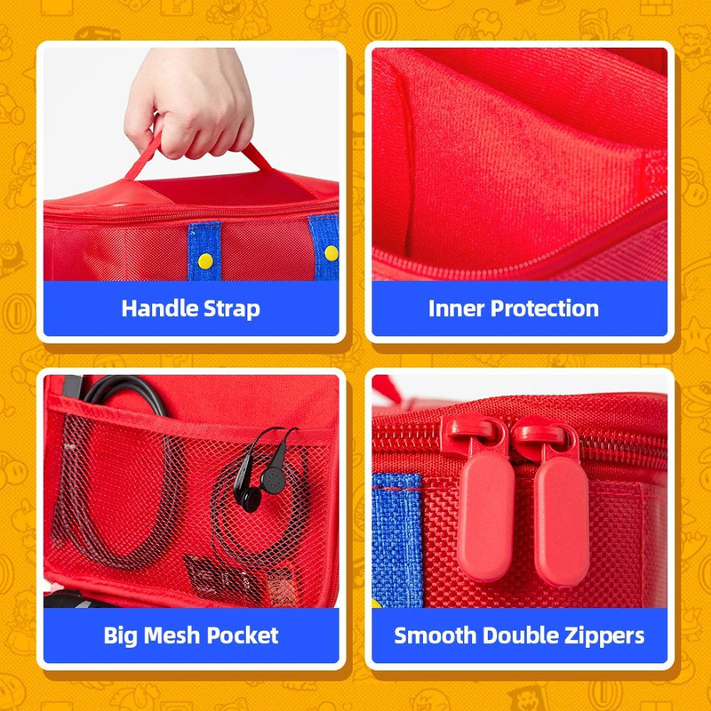 Large Carrying Protective Case For Nintendo Switch 2 OLED Console Pro Controller Travel Storage Bag 3
