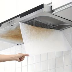high-performance kitchen oil stickers range hood filter set – universal fit, smoke-free, durable oil absorption protecti