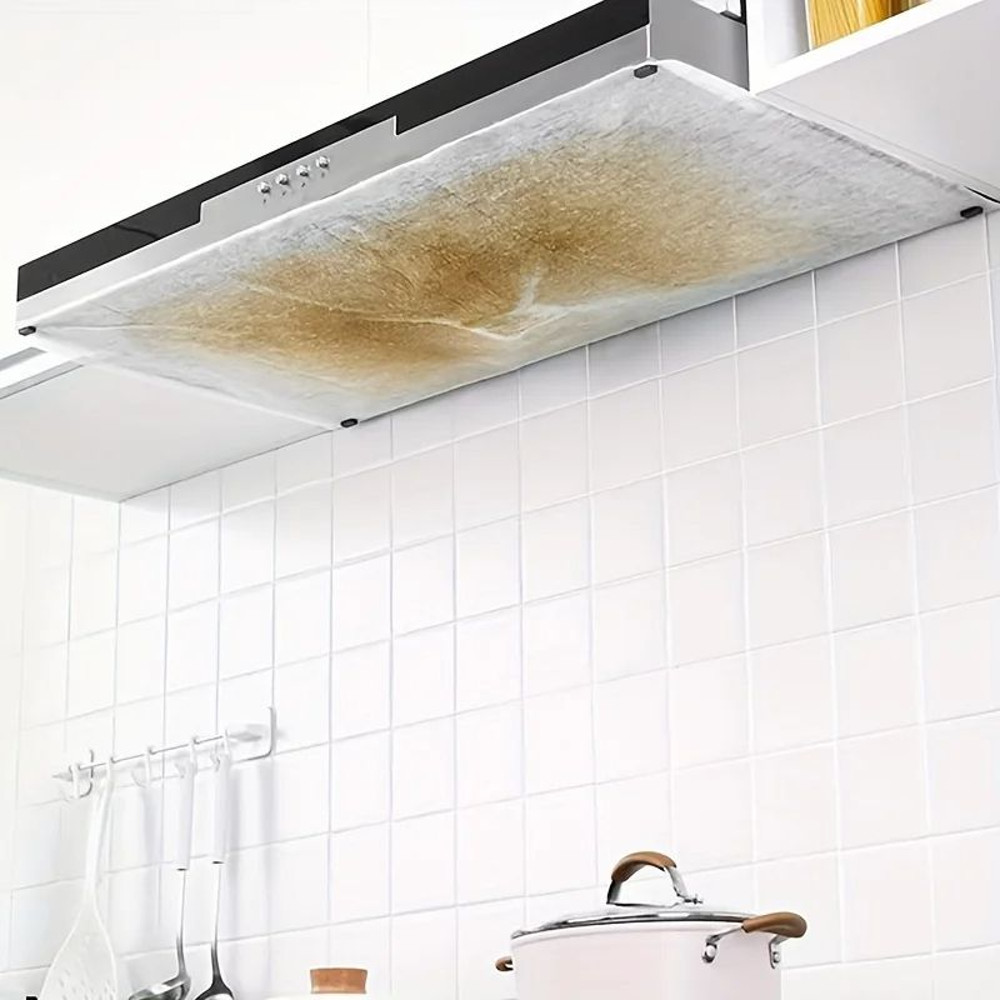 HighPerformance Kitchen Oil Stickers Range Hood Filter Set  Universal Fit SmokeFree Durable Oil Abs 1