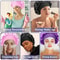 Soft Silk Satin Lined Bonnet Large Satin Hair Bonnet For Sleeping Shower Cap Hair Wrap Cover For L 3