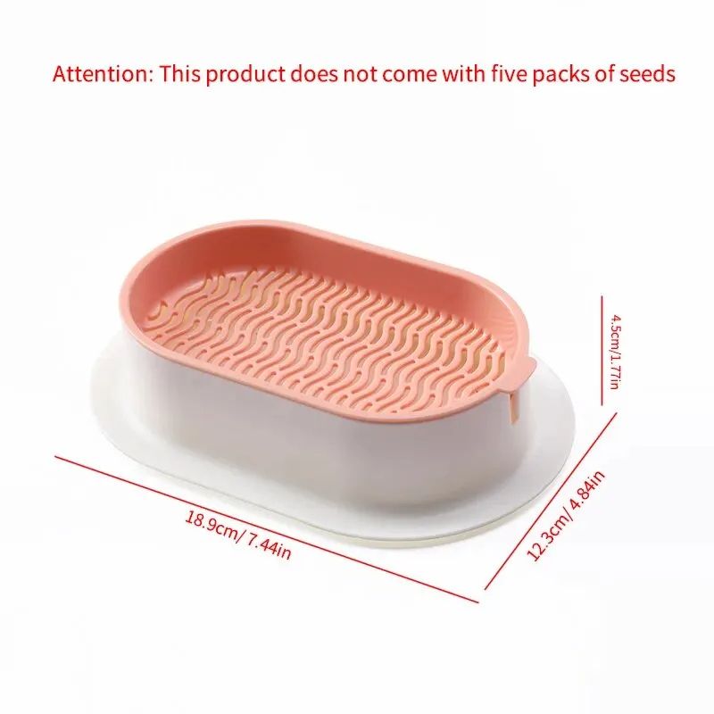 Pet Cat Sprout Dish Growing Pot Hydroponic Cat Grass Germination Kit For Digestion Greenhouse Grow