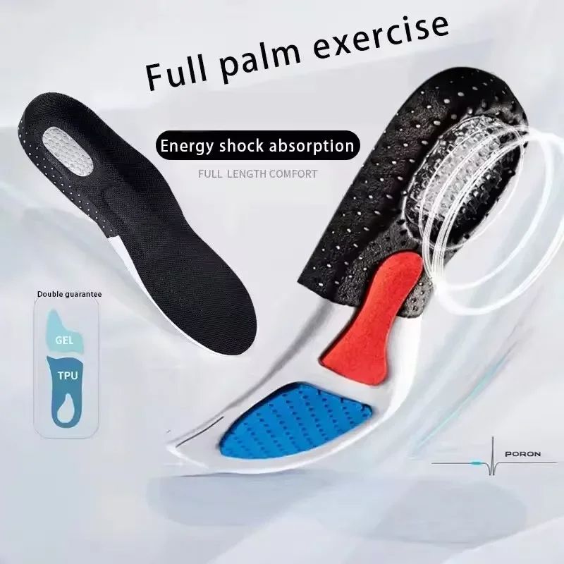 Silicone Gel Sports Insoles For Men  Women Arch Support Inserts For Running Walking And Athletic Fo 0