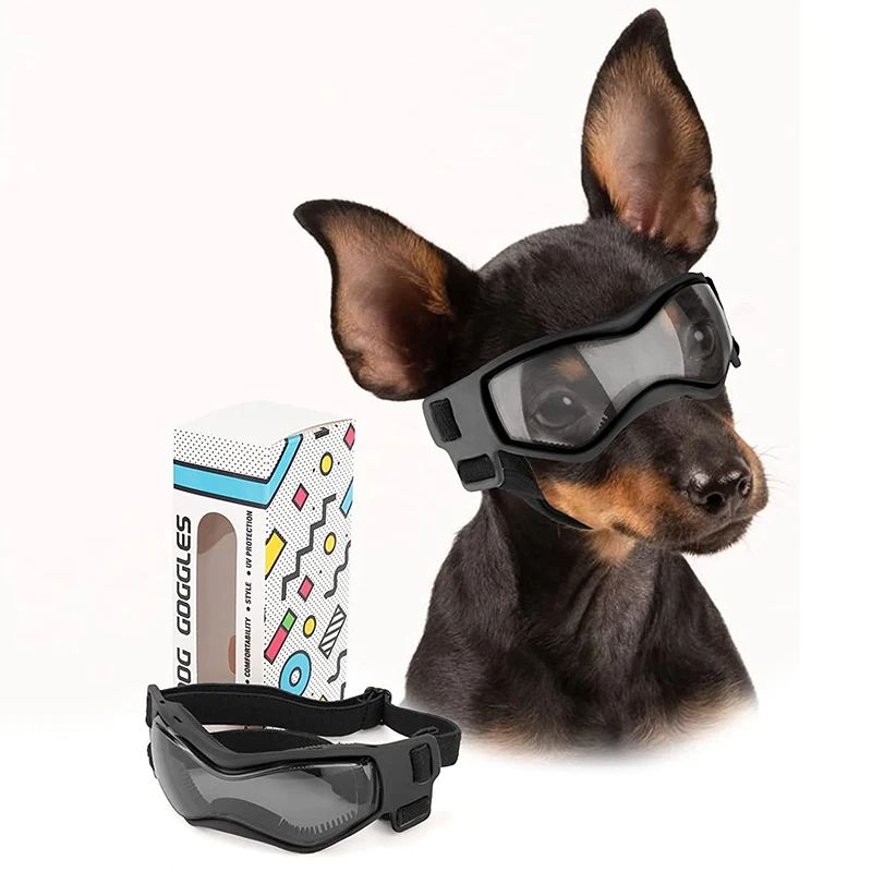 UV Protection Dog Sunglasses Soft Adjustable Pet Goggles For Small Medium Breeds Comfortable Puppy 0