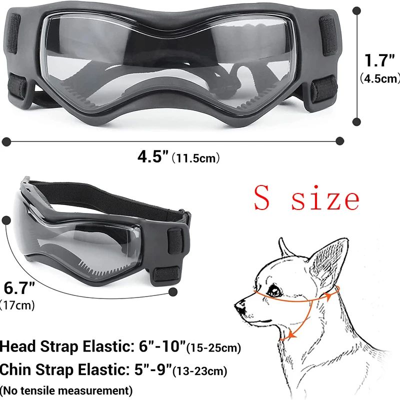 UV Protection Dog Sunglasses Soft Adjustable Pet Goggles For Small Medium Breeds Comfortable Puppy 4