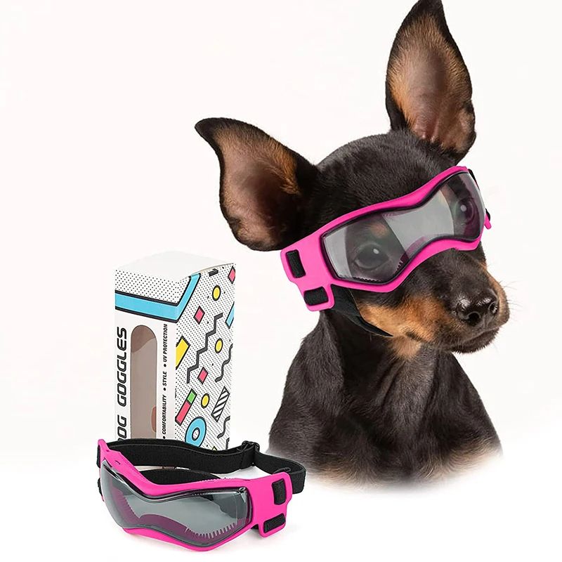 UV Protection Dog Sunglasses Soft Adjustable Pet Goggles For Small Medium Breeds Comfortable Puppy 6