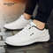 Waterproof Leather Sneakers For Men Comfortable Casual LaceUp Vulcanized Shoes 5