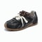 Retro German Training Shoes Women Genuine Leather Winter Sneakers With Velvet Fur Flat Heel Casual 3