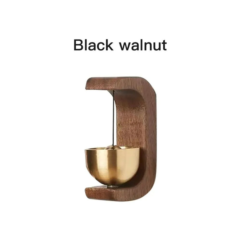 Magnetic Dopamine Windbell Beech  Walnut Copper Bell For Home Entry Car Door Reminder And Decorativ 6
