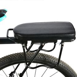 mountain bicycle rear cushion backrest seat for passenger, electric bike childrens seat pad with foot pedal combination